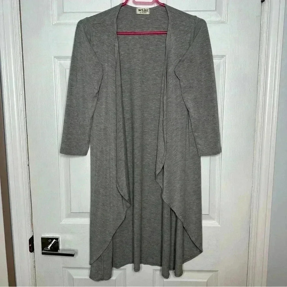 Mrs. Tee Sweaters - Mrs. Tee Cardigan Grey  Size Large
